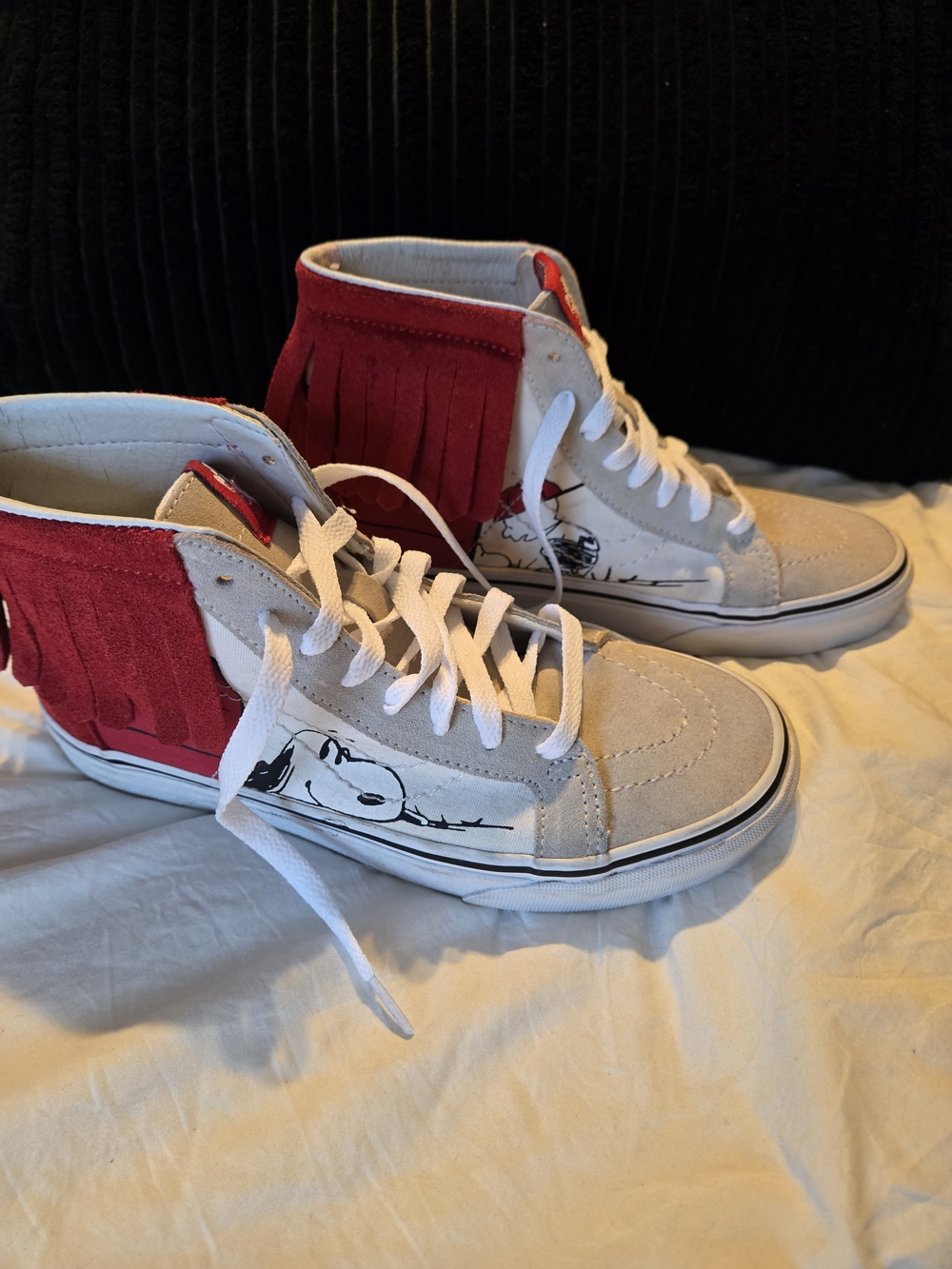Vans x Peanuts Sk8-Hi Moc Dog House Snoopy Fringe W7 M5.5